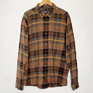Patagonia Men's Long-Sleeved Bluffside Shirt Plaid Casual Cotton Size XL